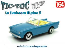 La Sunbeam Alpine 5 de James Bond 007 en miniature par Tic-Toc 1/64e
