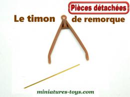 Le timon de remorque en résine en miniature au 1/50e