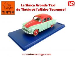 La Simca Aronde Taxi de Tintin et l'affaire Tournesol en miniature au 1/43e
