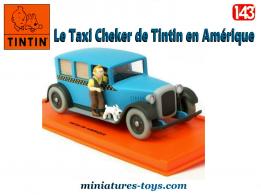 Le Taxi de Chicago vu dans Tintin en Amérique en miniature par Atlas au 1/43e