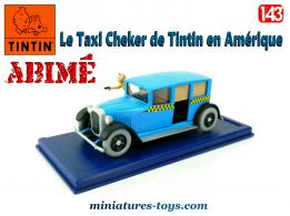 Le Taxi de Tintin en Amérique miniature Atlas au 1/43e avec sa peinture abimée