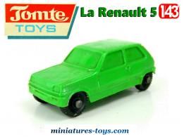 La Renault 5 verte en voiture miniature par Tomte Laerdal au 1/43e