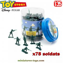 Le bidon de petits soldats en plastique vert de Toy-Story Disney pixar au 1/35e