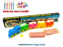 Le train du cirque miniature vintage porte bougies anniversaire
