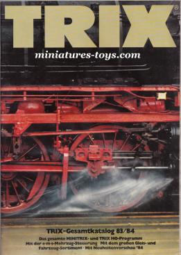 Le catalogue Trix 1983 1984 de trains électriques miniatures