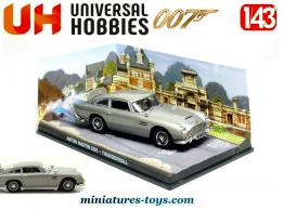 L'Aston Martin DB5 de James Bond en miniature Universal Hobbies au 1/43e