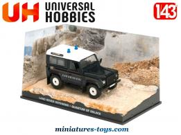 La Land Rover Defender de James Bond en miniature par Universal Hobbies au 1/43e