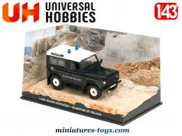 La Land Rover Defender de James Bond en miniature Universal Hobbies au 1/43e