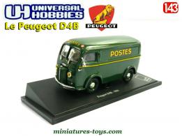 Le fourgon Peugeot D4B Postes en miniature par Universal Hobbies au 1/43e