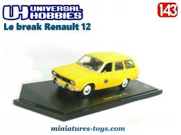 La Renault 12 break de la Poste en miniature par Universal Hobbies au 1/43e