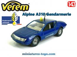L'Alpine A310 Gendarmerie en miniature de Verem au 1/43e
