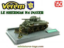 Le char Sherman M4 Dozer en miniature de Solido Verem au 1/50e