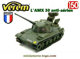 Le blindé français AMX 30 anti-aérien vert en miniature par Verem au 1/50e