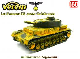 Le char Panzer IV surblindé canon court en miniature Verem au 1/50e repeint