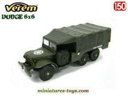 Le Dodge WC 63 6x6 bâché vert armée en miniature par Verem au 1/50e