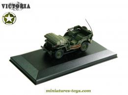 La Jeep Willys Libération de Paris 1944 en miniature par Victoria au 1/43e