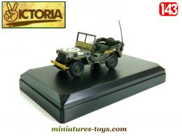 La Jeep Willys Military Police en miniature de Victoria au 1/43e
