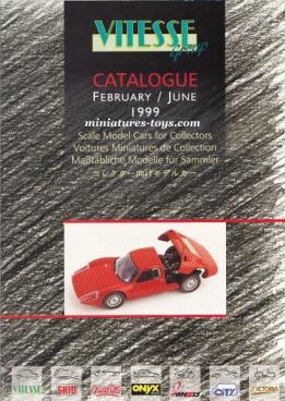 Le catalogue de miniatures Vitesse grand format 1999