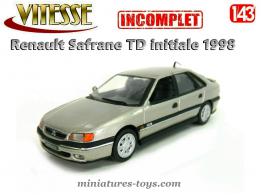 La Renault Safrane TD initiale 1998 miniature de Vitesse au 1/43e incomplète