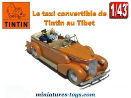Le taxi convertible de l'album Tintin au Tibet Atlas en miniature au 1/43e