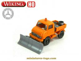 Le camion Mercedes chasse neige en miniature de Wiking au 1/87e H0 HO