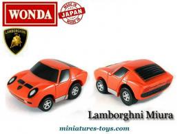 La Lamborghini Miura orange en miniature de Wonda au 1/87e HO H0