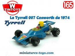 La Formule 1 Tyrrell 007 Cosworth miniature de WTintoys Hong-Kong au 1/65e