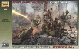 La boite de soldats des troupes d'assaut russes à Konigsberg par Zvezda au 1/35e