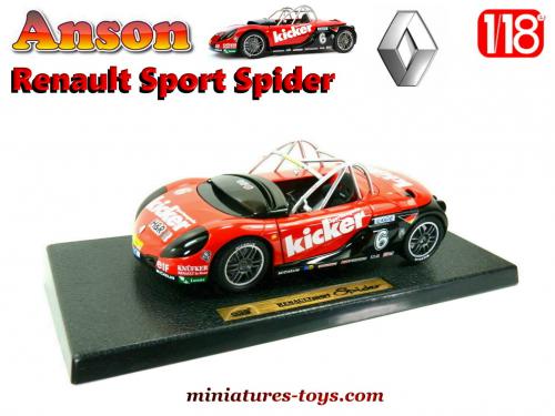 La Renault Sport Spider en miniature par Anson au 1/18e miniatures
