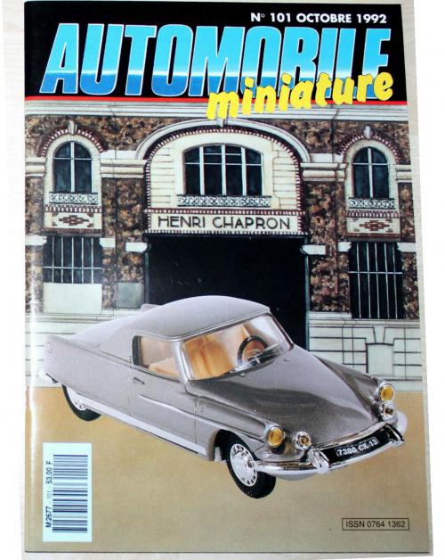 La revue Automobile Miniature n°101parue en Octobre 1992 miniaturestoys