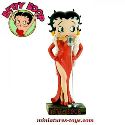 Betty Boop - Pudgy Marchant - Robe de Scintillement Noires - Figurine de Collection - 34cm