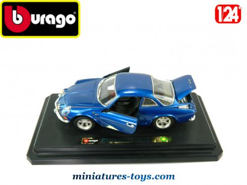 Renault Alpine A110 1600S Bleu 1971 - Modèle Réduit Burago 1:24 - Voiture De Collection Occasion