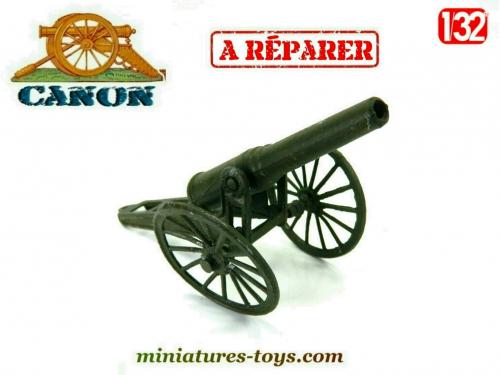 Petit Canon En Métal à Ressort – Jouet Ancien, Mécanique