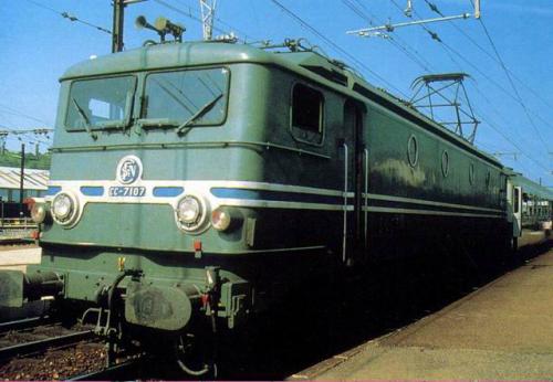 Locomotive électrique Jouef CC7107 - SNCF époque 3 (1967) - Boîte D'origine - Occasion