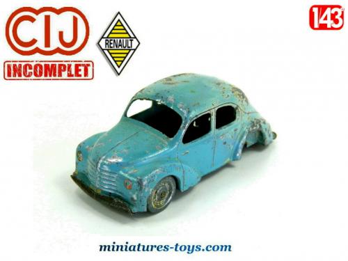 La Renault 4cv miniature premiere version de 1949 par CIJ au 1/43e