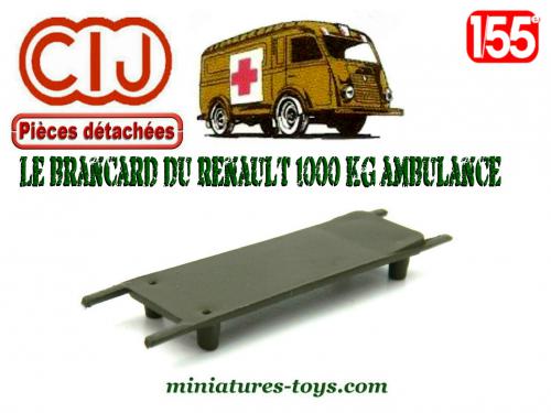 Le brancard du Renault 1000 kg ambulance militaire miniature de