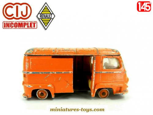 Les Petites Renault - Estafette tôlée réhaussée Assistance course 1965