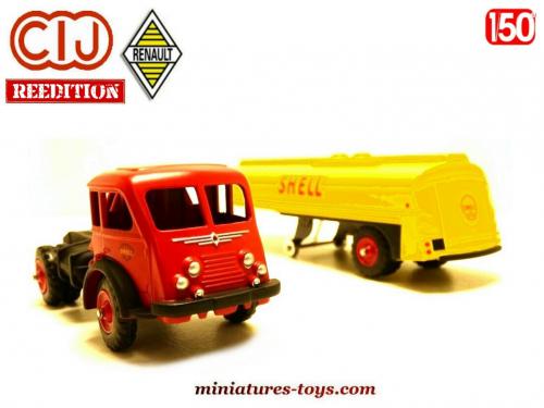 Le Renault Fainéant Et Sa Semi Remorque Citerne Shell Miniature CIJ Au Faineant Semi Citerne Shell Camion Miniature 05 Sb C 66474