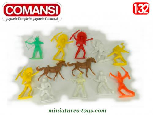 Lot De Figurines Plastique Cowboys – Comansi / Reamsa – 54 Mm – Espagne