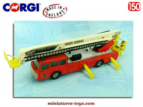 626K CORGI 1126 England Simon Snorkel Châssis Dennis Camion