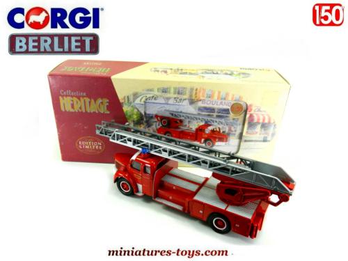 Corgi 1/50 - Berliet GLR Avec Remorque Fruehauf - Pompiers Du Var - Réf 73603