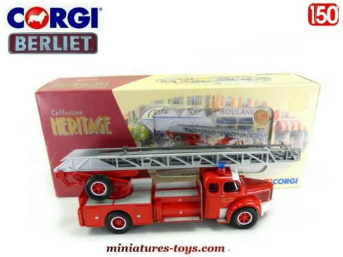 Camion De Pompier Berliet SITAP GAK – Grande échelle 25 Cm, Rare Et Vintage