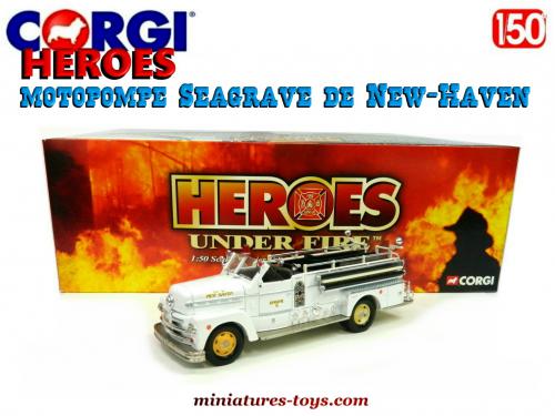Camion De Pompiers Seagrave Matchbox - Échelle Mobile - Modèle Réduit 1:64 Neuf - HFM38