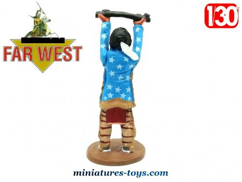 FIGURINE COMPOSITION INDIEN Couche Avec Fusil Chialu Solido