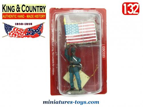 Figurine Del Prado Guerre De Sécession - Soldat De Plomb Peint, Drapeau Des Zouaves De New York