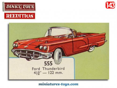 Dinky Toys 555 Ford Thunderbird Cabriolet – Boîte D’origine – VNMIB – Collection