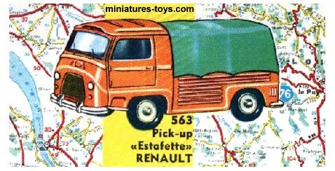 Dinky Toys Renault Estafette Pick-up - Miniature Ancienne Fabriquée En France