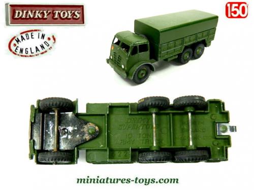 Camion Militaire Bedford 4x4 Dinky Toys N°623 - Modèle Réduit Rare 1:43 Avec Bâche Et Boîte D'origine - Occasion Pour Collectionneurs