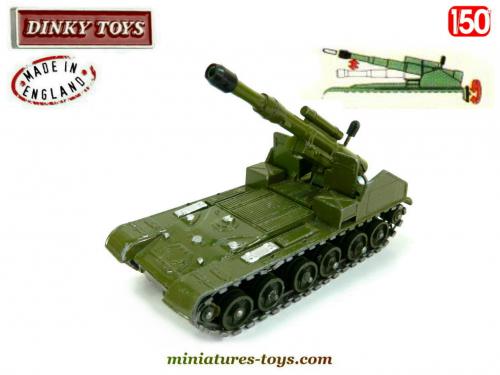 Dinky Toys - Model Military Vehicle - Dinky Toys 813 Canon De 155 Automoteur Boxed Military Interest