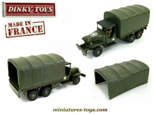 CAMION GMC MILITAIRE bâché de DINKY TOYS France + boite, ref : 809